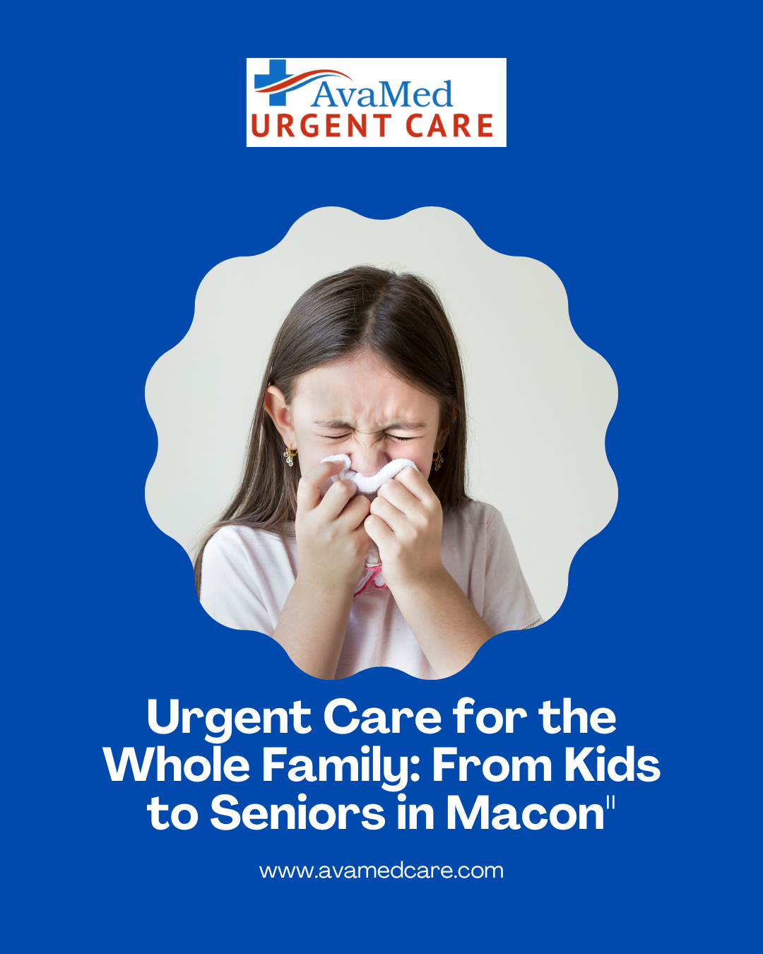Sneezing girl - urgent care for the family, Avamed